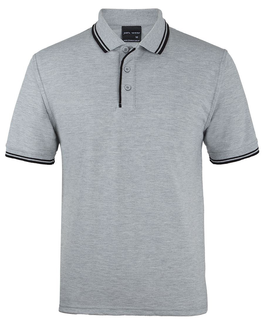 JB's CONTRAST POLO - 13% Marle/Black