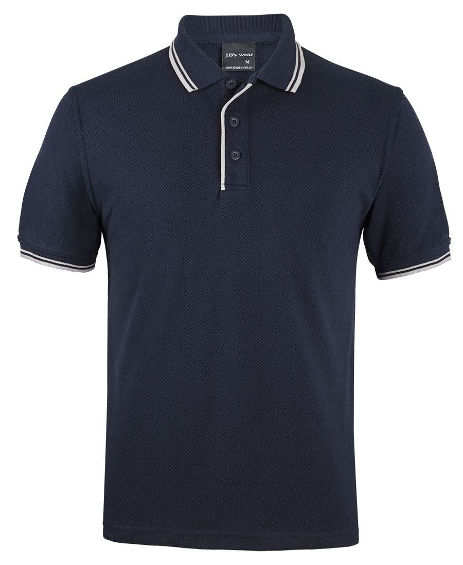 JB's CONTRAST POLO - Navy/White