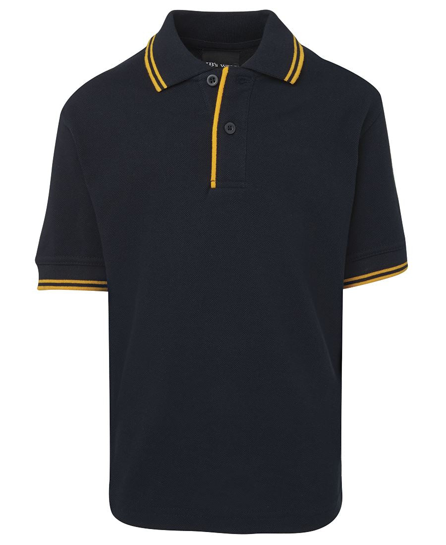 JB's KIDS CONTRAST POLO - Navy/Gold