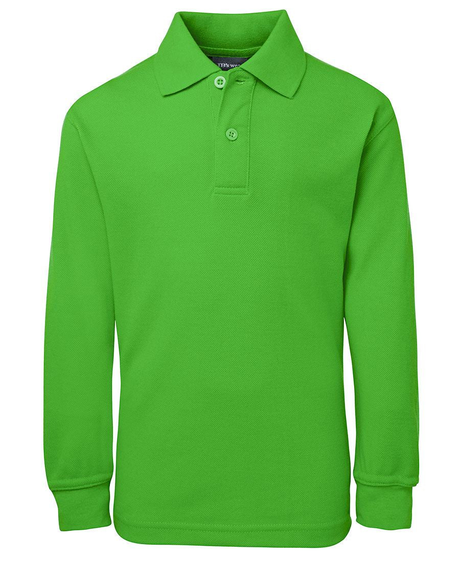 JB's KIDS L/S 210 POLO - Pea Green
