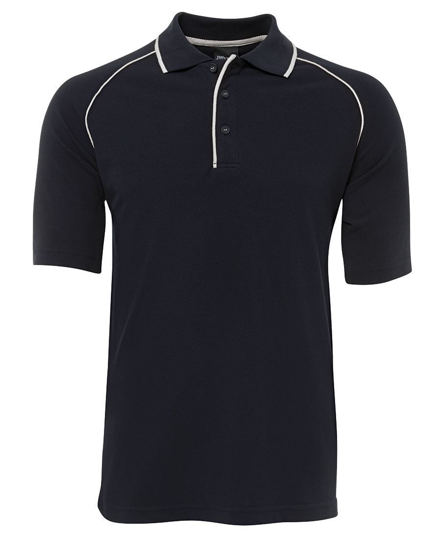JB's RAGLAN POLO - Navy/White