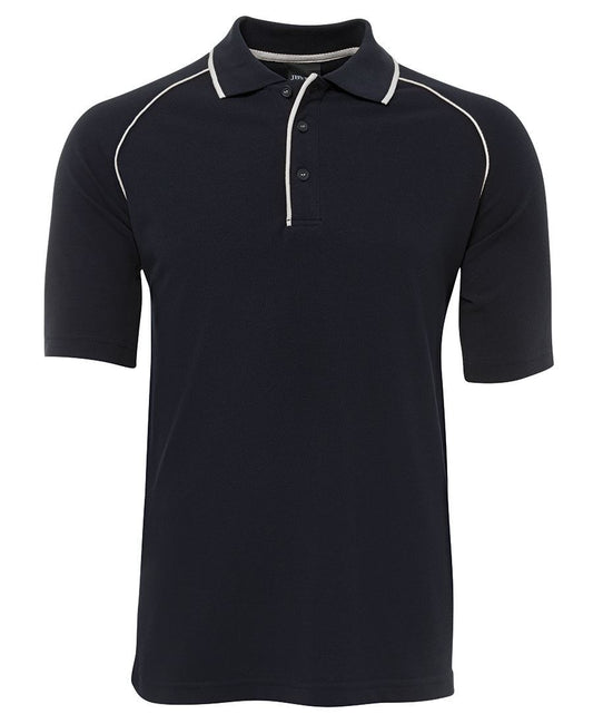 JB's RAGLAN POLO - Navy/White