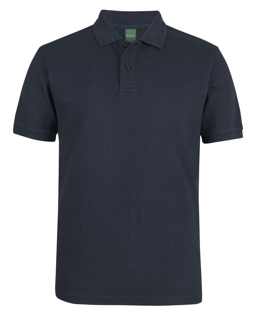 C of C 320G POPCORN COTTON POLO - Navy