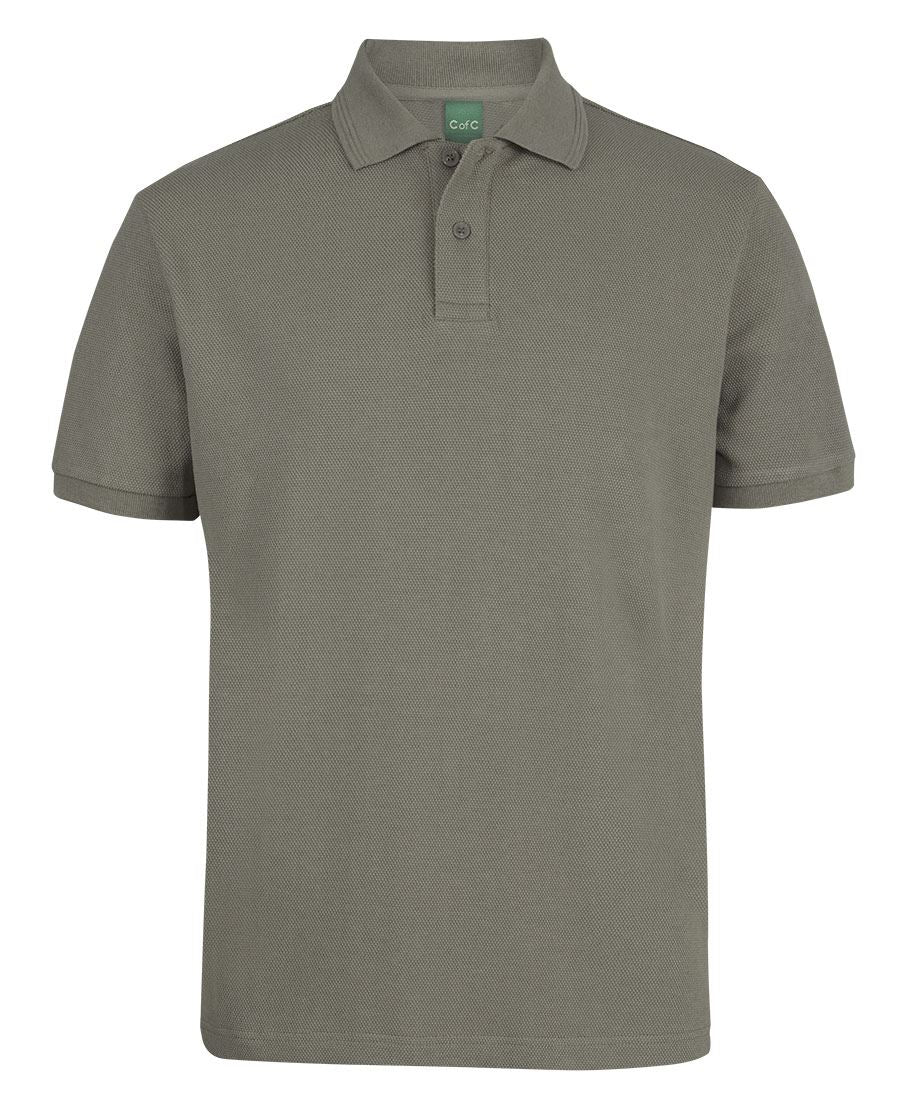 C of C 320G POPCORN COTTON POLO - Slate