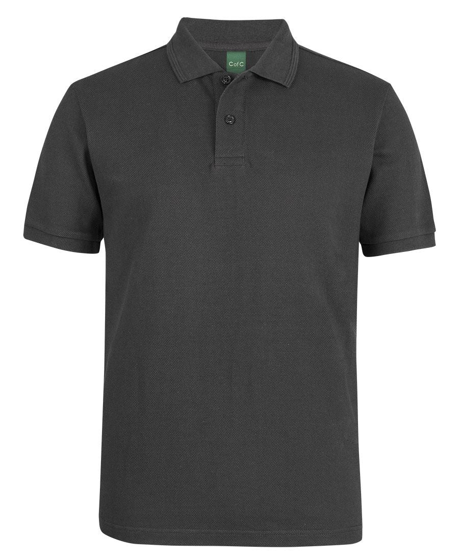 C of C 320G POPCORN COTTON POLO - Gunmetal