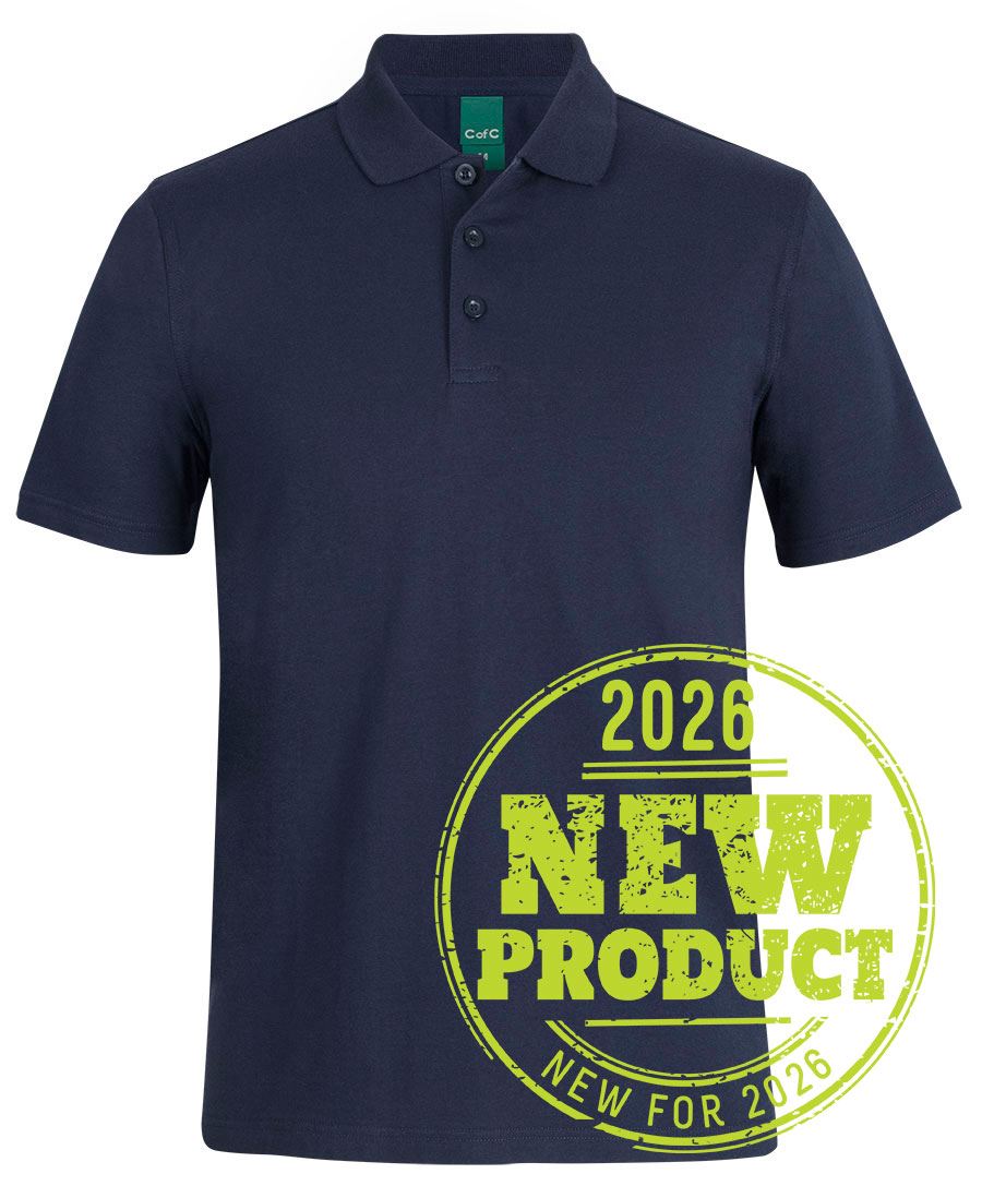 C of C S/S COTTON STRETCH POLO - Navy