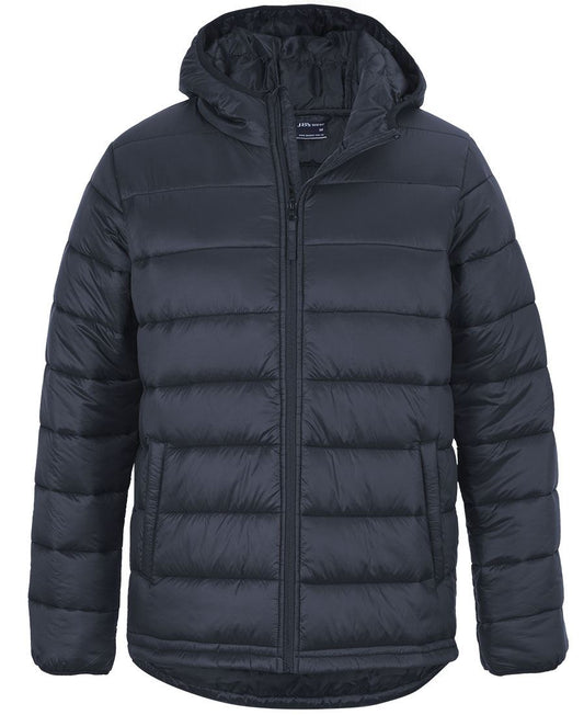 JB's URBAN HOODED PUFFER JACKET - Navy