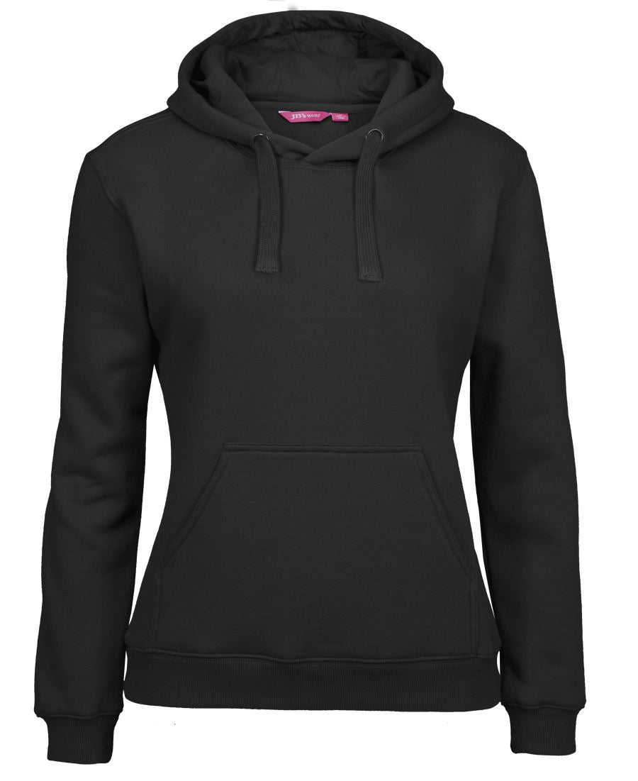 JB's LADIES FLEECY HOODIE - Black
