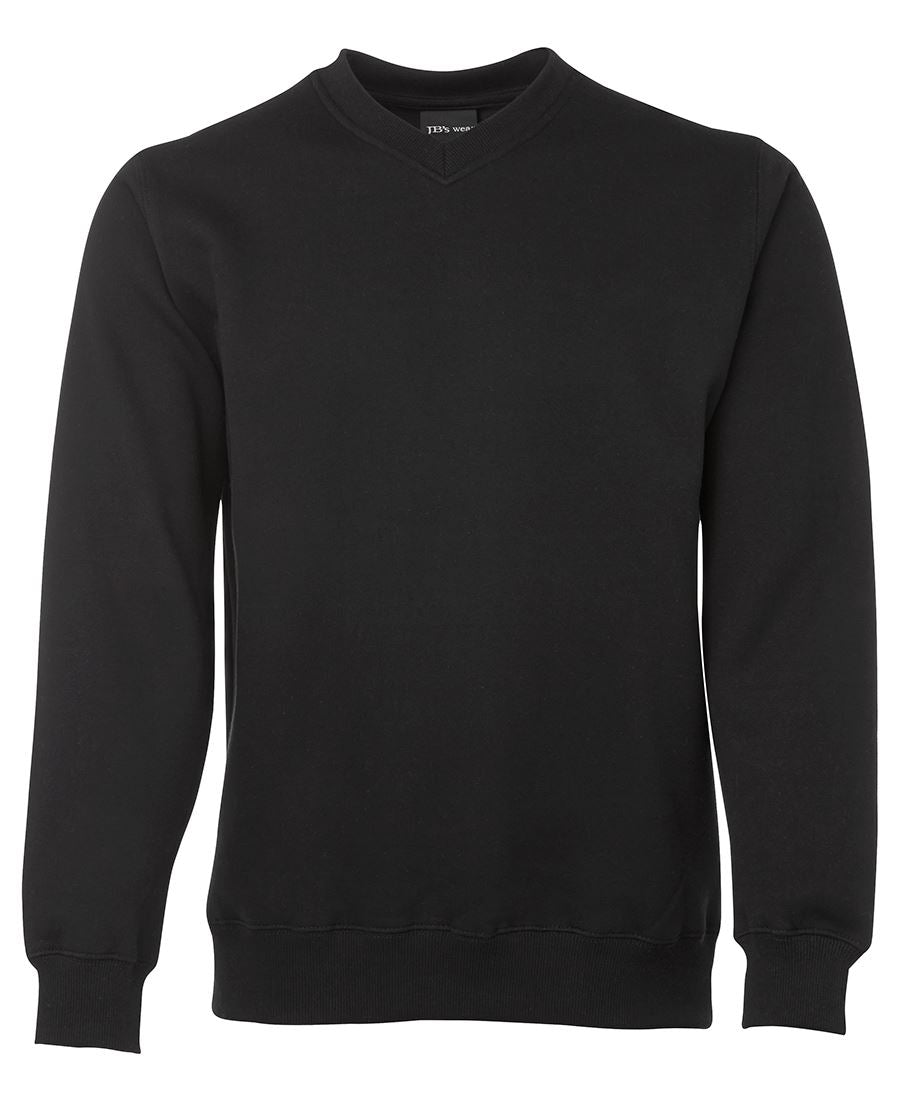 JB's V NECK FLEECY SWEAT - Black