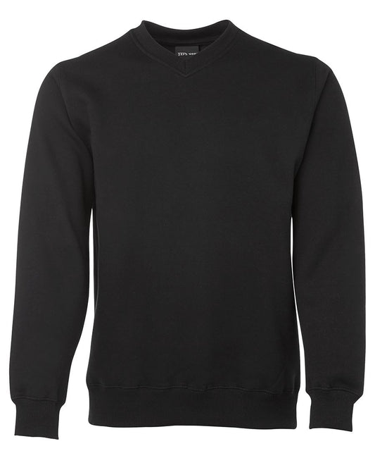 JB's V NECK FLEECY SWEAT - Black