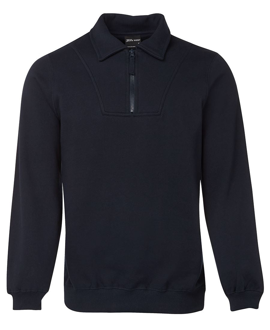 JB's 1/2 ZIP FLEECY SWEAT - Navy