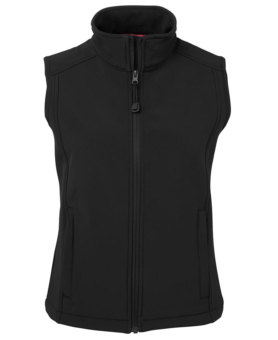 JB's LADIES LAYER (SOFTSHELL) VEST - Black