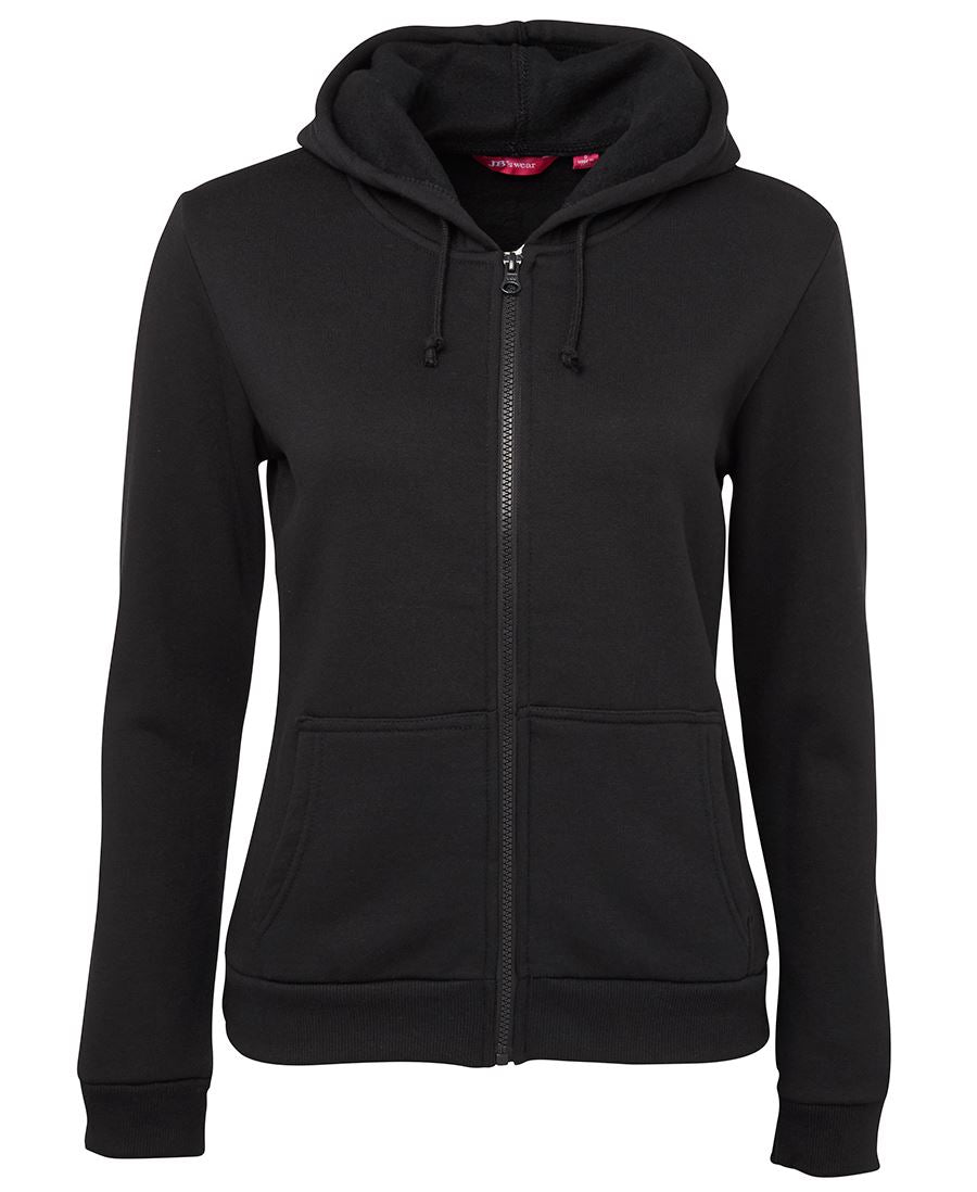 JB's LADIES P/C FULL ZIP HOODIE - Black
