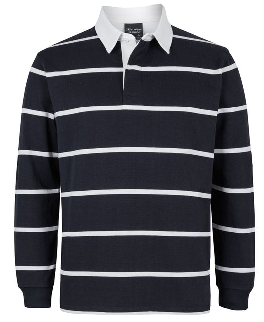JB's YARN DYED RUGBY - Black/White