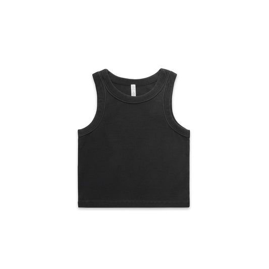 WOS FADED ORGANIC RIB CROP TANK FADED