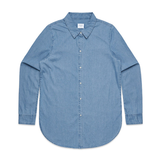 WOMENS BLUE DENIM SHIRT