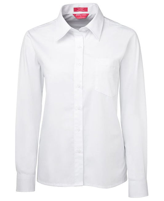 JB's LADIES L/S ORIGINAL POPLIN SHIRT - White