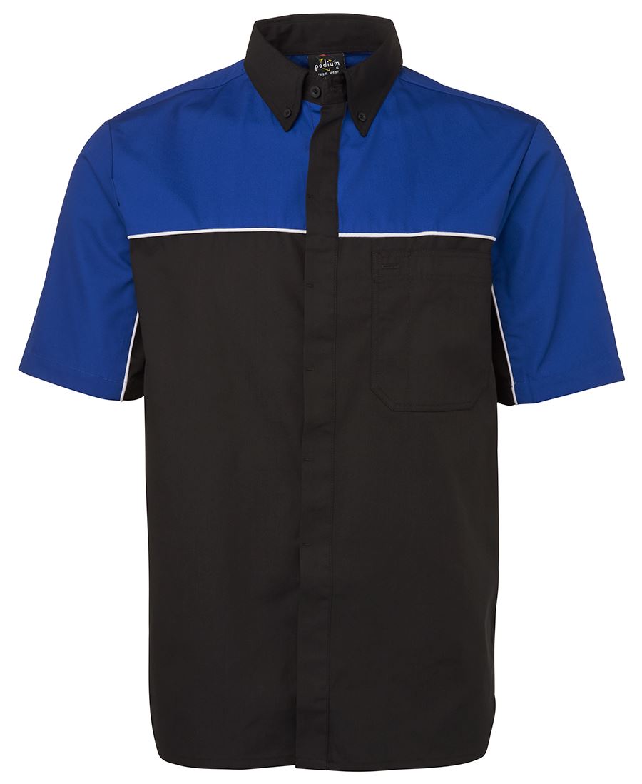 PODIUM MOTO SHIRT - Black/Royal/White