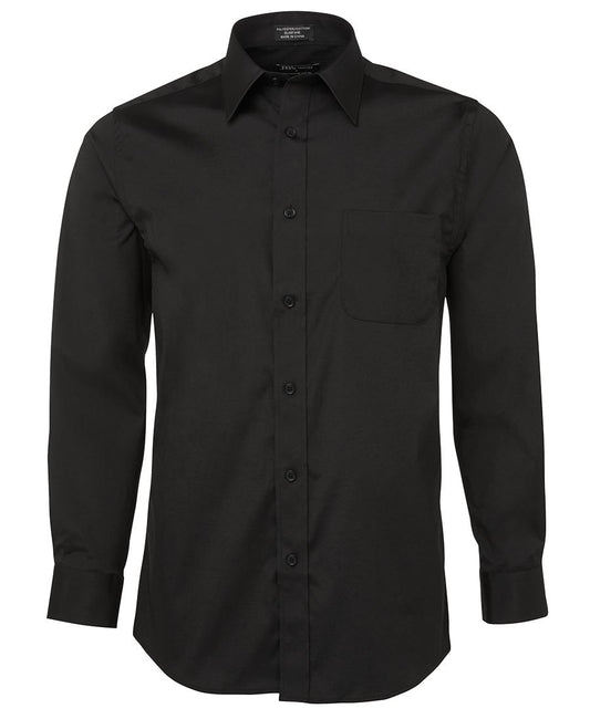 JB's URBAN L/S POPLIN SHIRT - Black