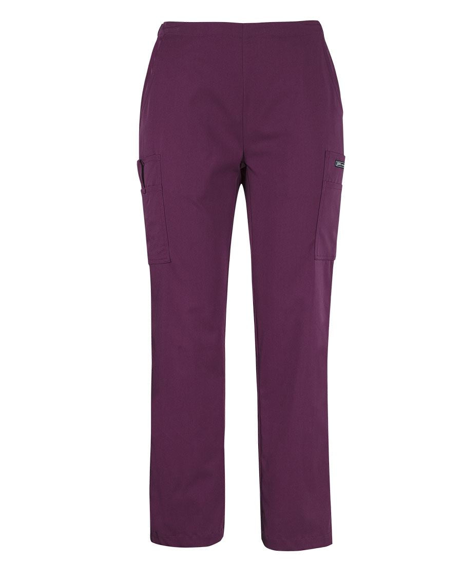 JB's LADIES NU SCRUB CARGO PANT - Wine
