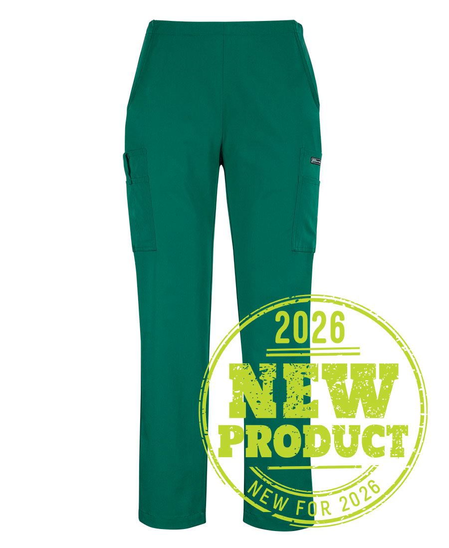 JB's LADIES NU SCRUB CARGO PANT - Hunter Green
