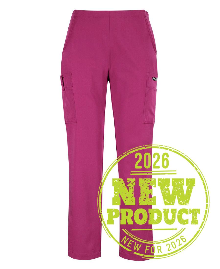 JB's LADIES NU SCRUB CARGO PANT - Fuchsia