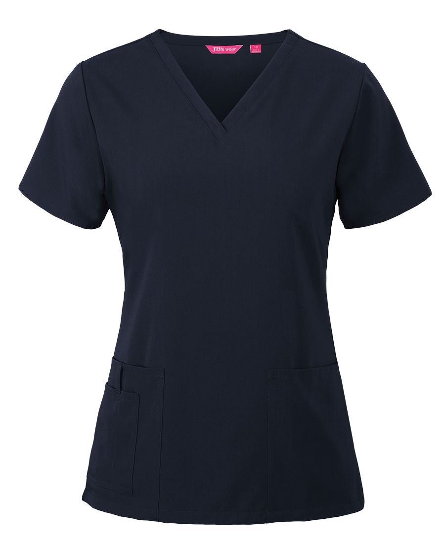 JB's LADIES NU SCRUB TOP - Navy