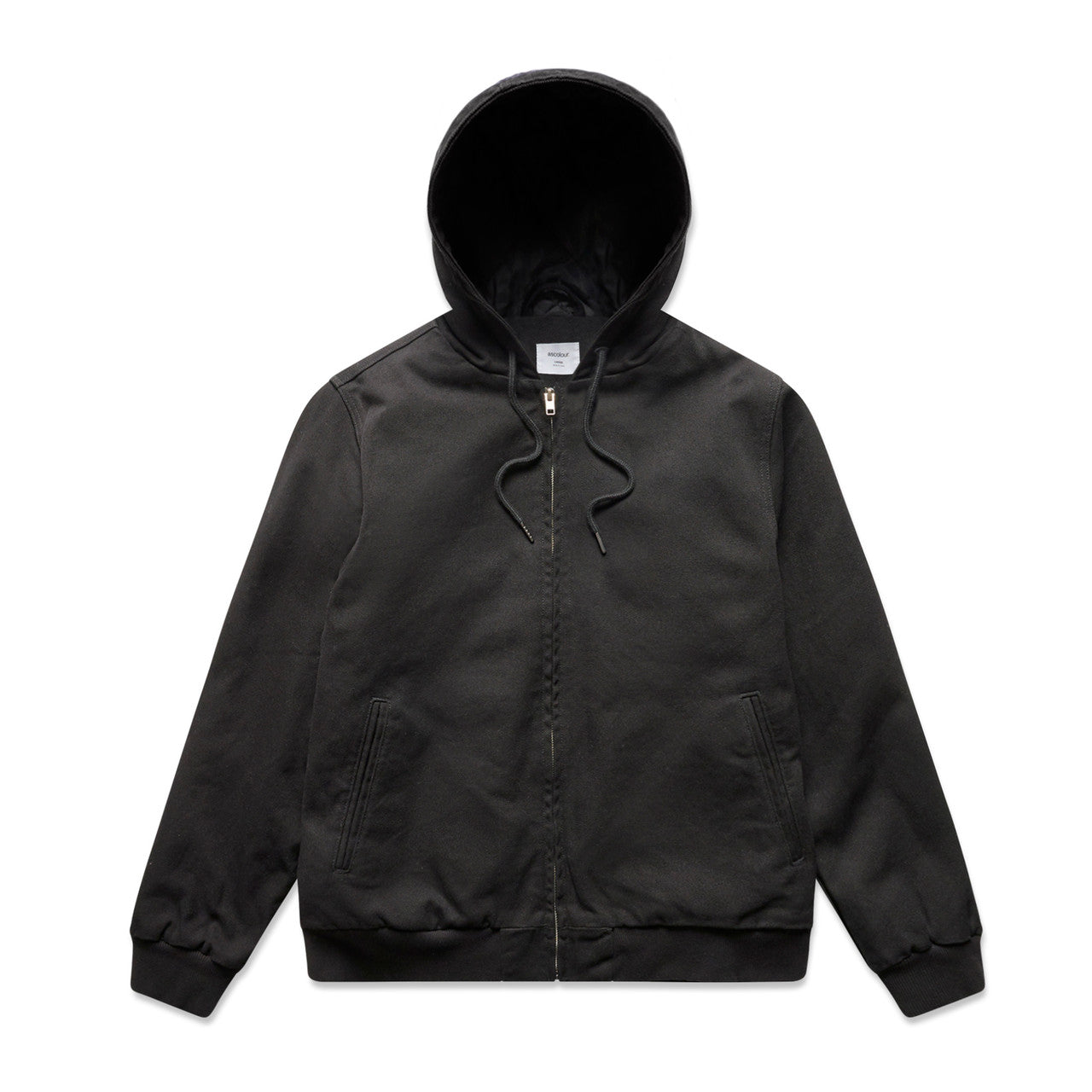 CANVAS BOMBER HOOD JACKET