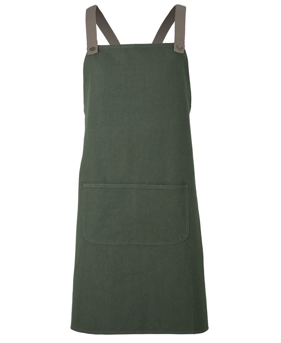 JB's CROSS BACK CANVAS APRON (WITHOUT STRAP) - Army