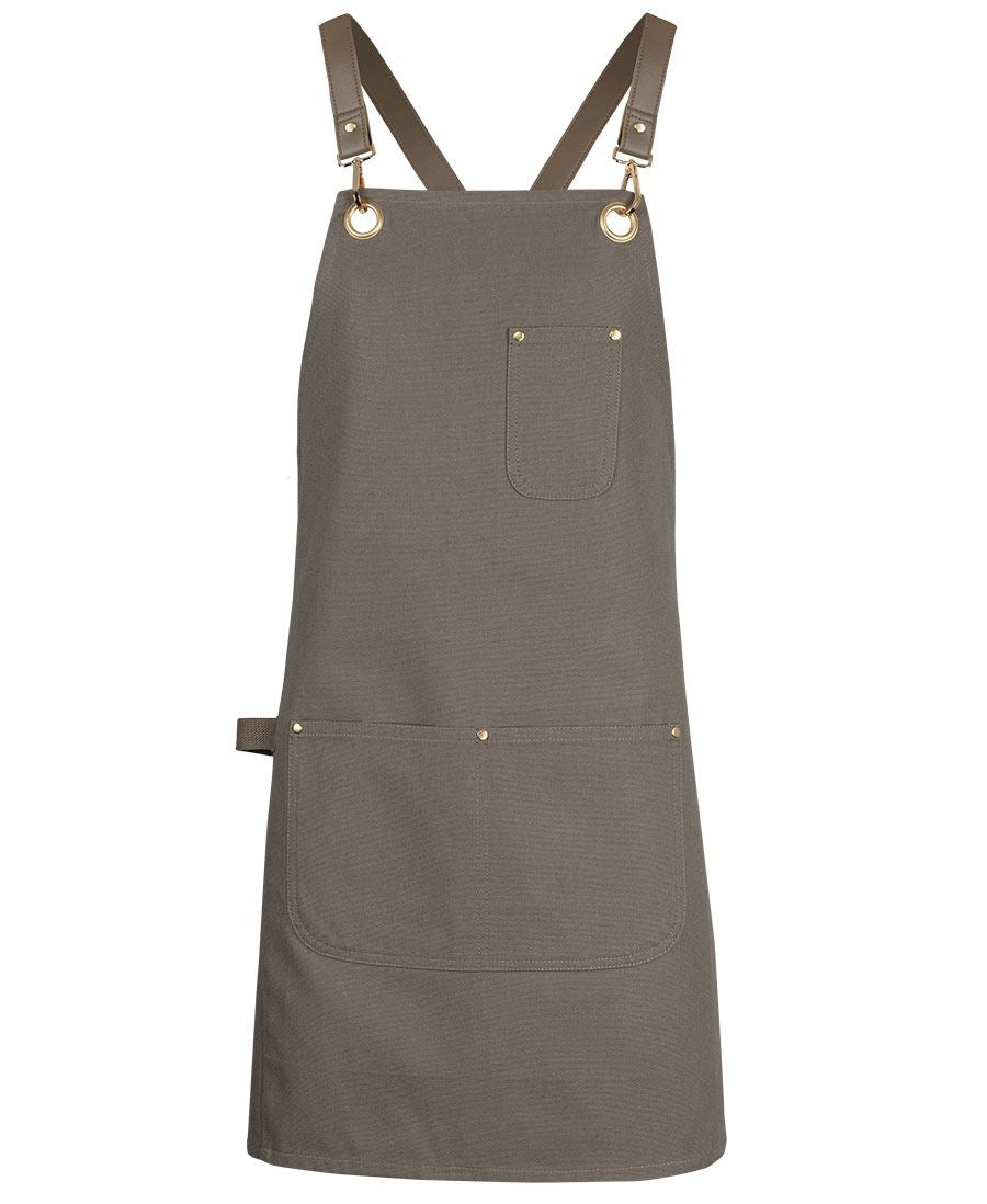 JB's 65x75 BRASS EYELET CANVAS APRON PU STRAP - Latte/Latte