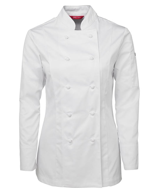 JB's LADIES L/S CHEF'S JACKET - White