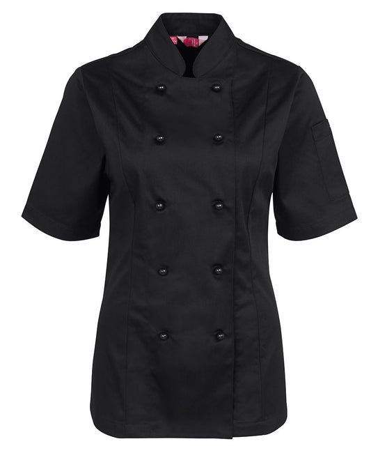 JB's LADIES S/S CHEF'S JACKET - Black