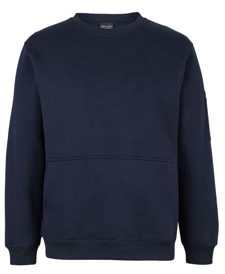 JB's 350 PREMIUM TRADE CREW NECK FLEECE - Navy/Navy