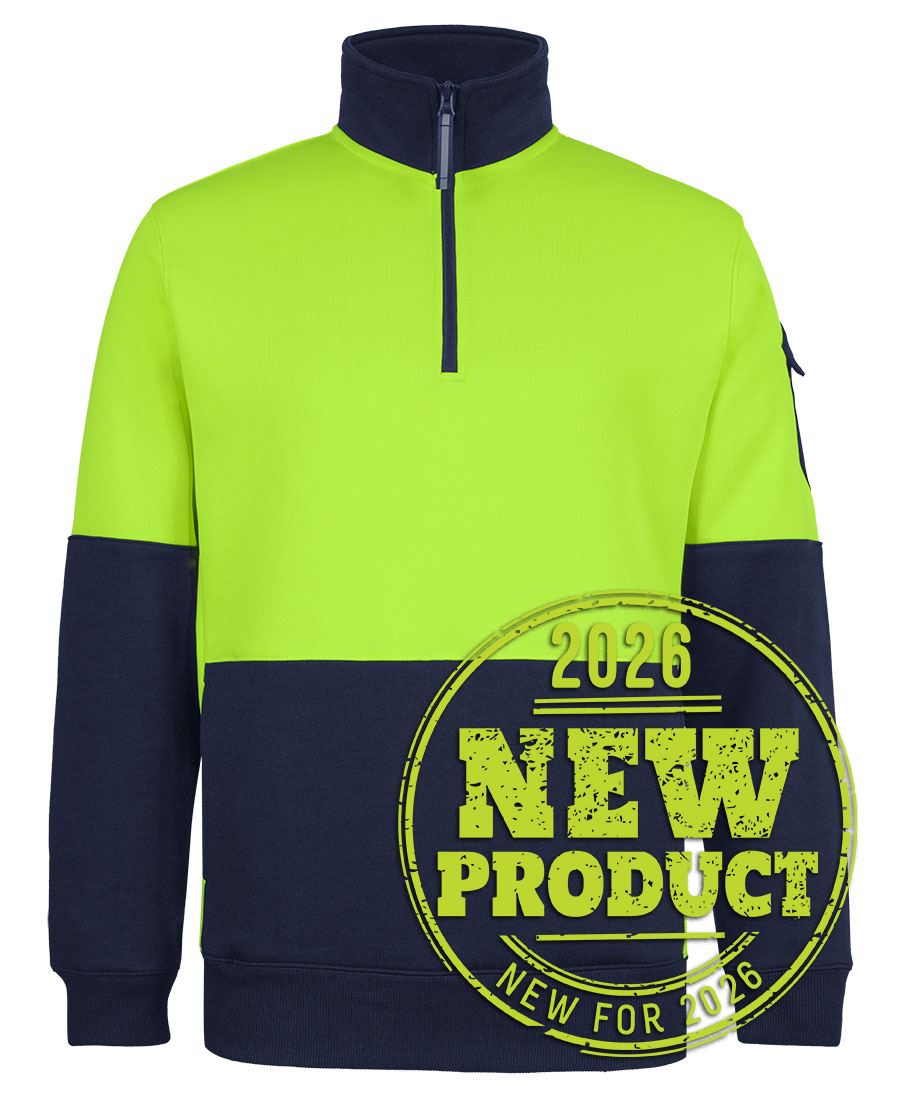 JB's 350G HV 1/2 ZIP TRADE FLEECE - Lime/Navy