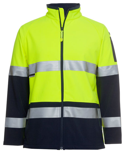 JB's HV 4602.1 (D+N) SOFTSHELL JACKET - Lime/Navy