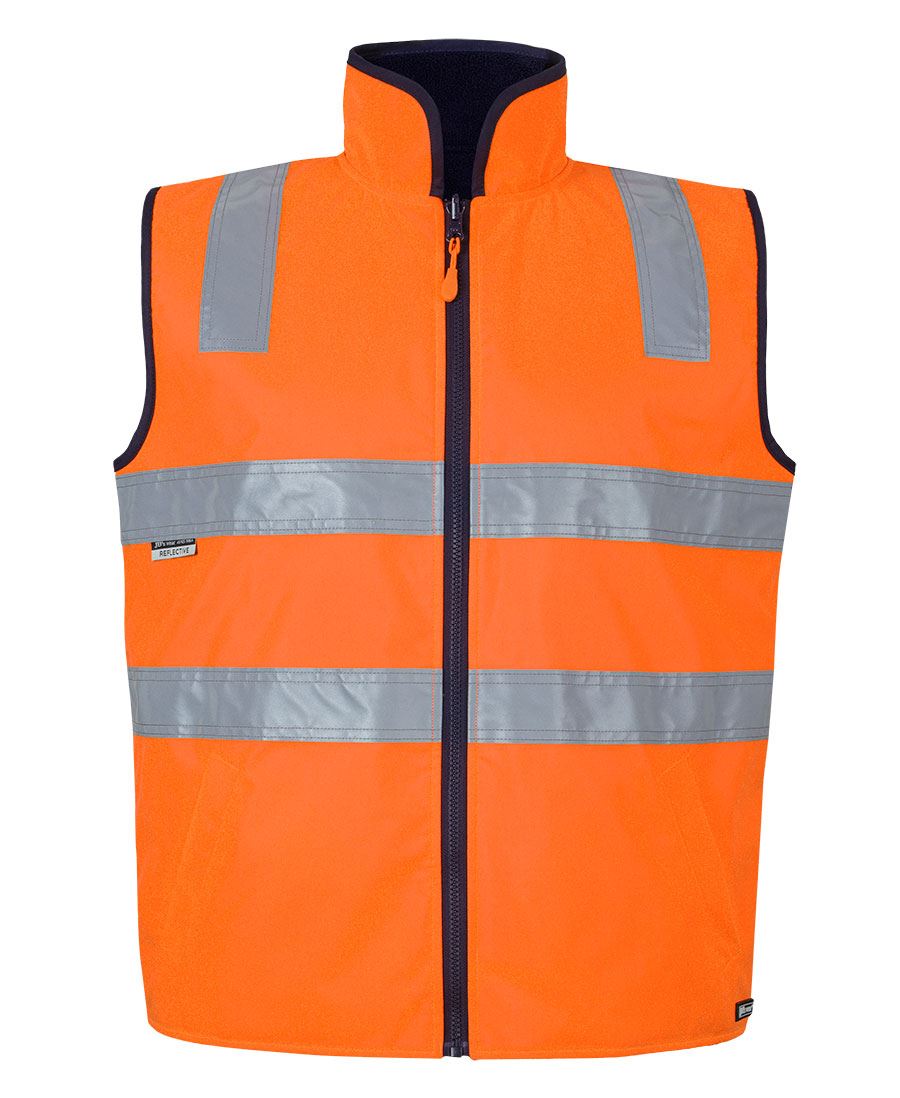 JB's HV 4602.1 (D+N) REV VEST - Orange/Navy