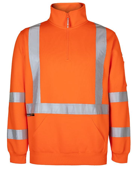 JB's NSW/QLD RAIL (D+N) X-BACK 1/2 ZIP FLEECE - Orange