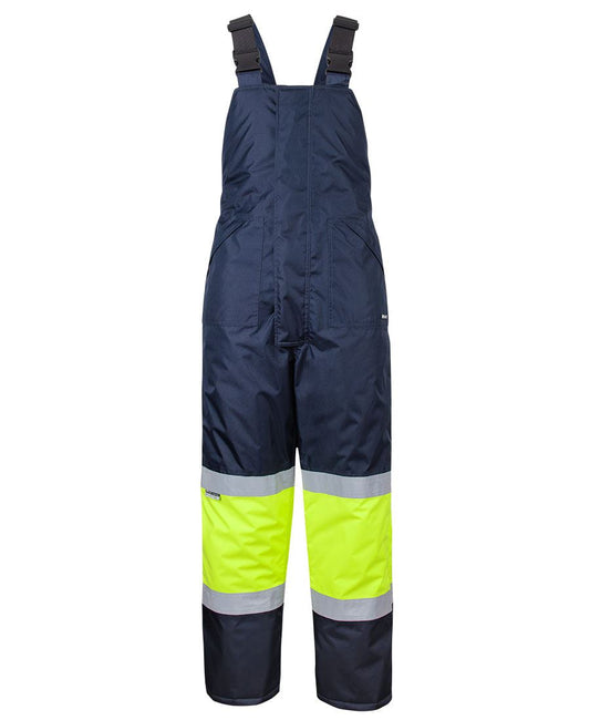 JB's FREEZER BIB & BRACE WITH TAPE - Navy/Lime
