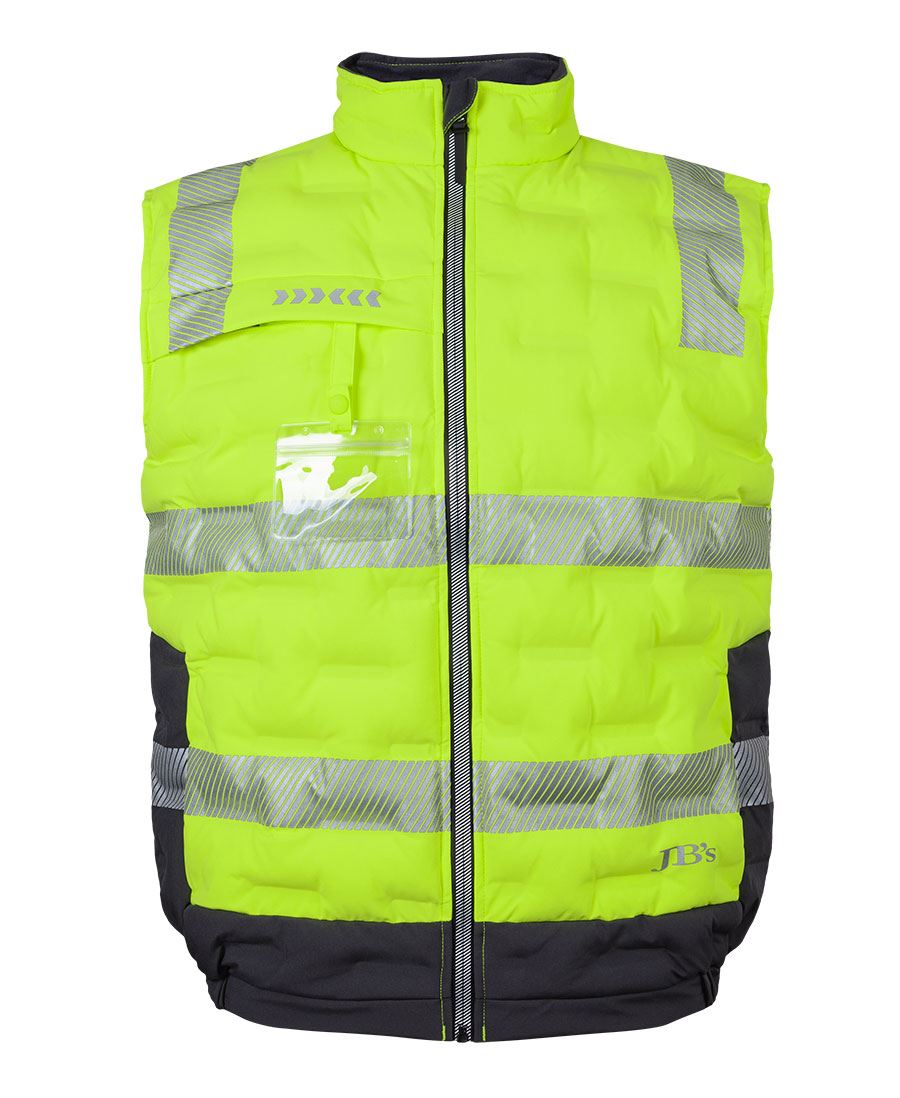 JB's HV (D+N) GRAPHENE PUFFER VEST - Lime/Charcoal