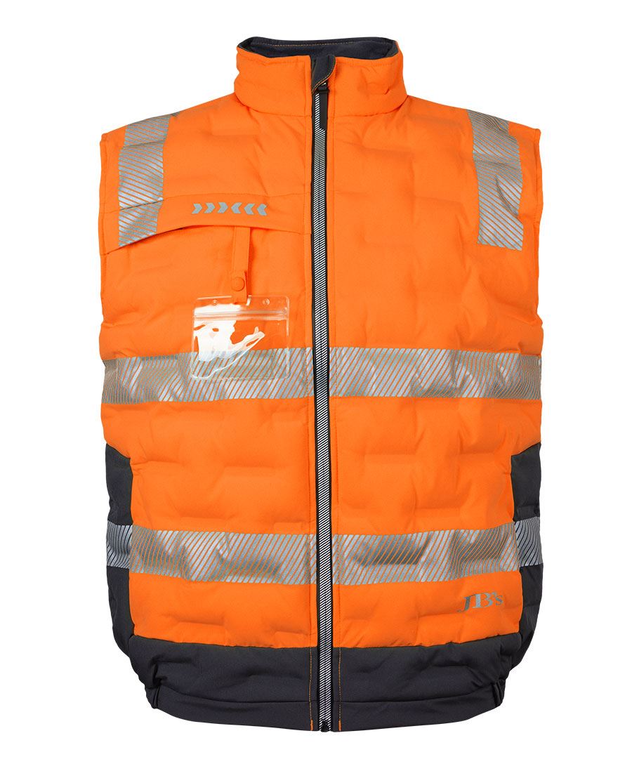 JB's HV (D+N) GRAPHENE PUFFER VEST - Orange/Charcoal