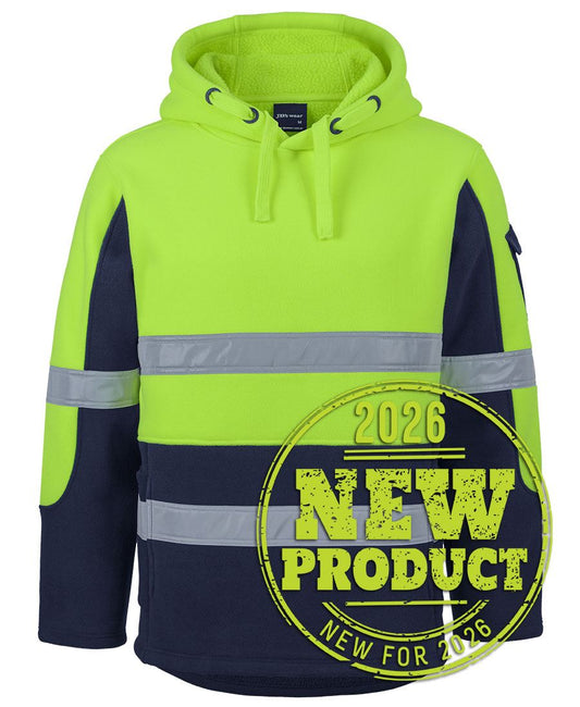 JB's HV D+N 450G PULL OVER SHEPHERD HOODIE - Lime/Navy