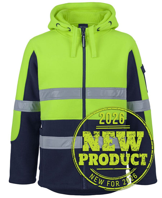 JB's HV D+N 450G FULL ZIP SHEPHERD HOODIE - Lime/Navy