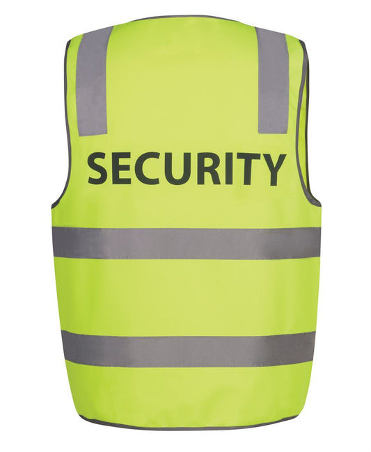 JB's HV (D+N) SAFETY VEST PRINT SECURITY - Lime
