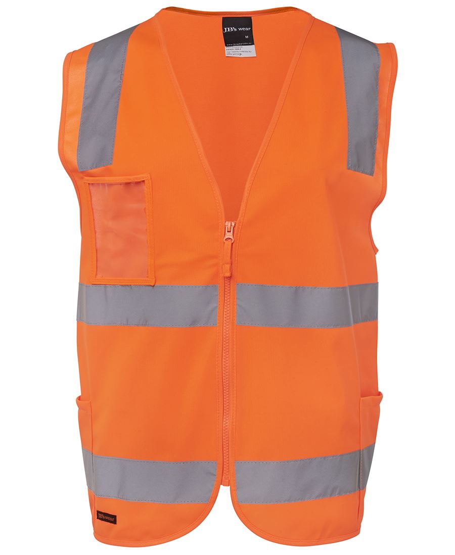 JB's HV (D+N) ZIP SAFETY VEST - Orange