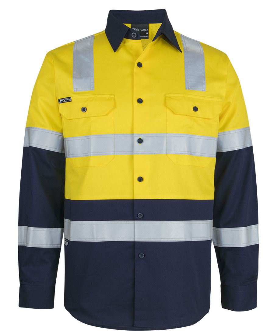 JB's HV (D+N) L/S 150G LEVEL 3 W/SHIRT - Yellow/Navy