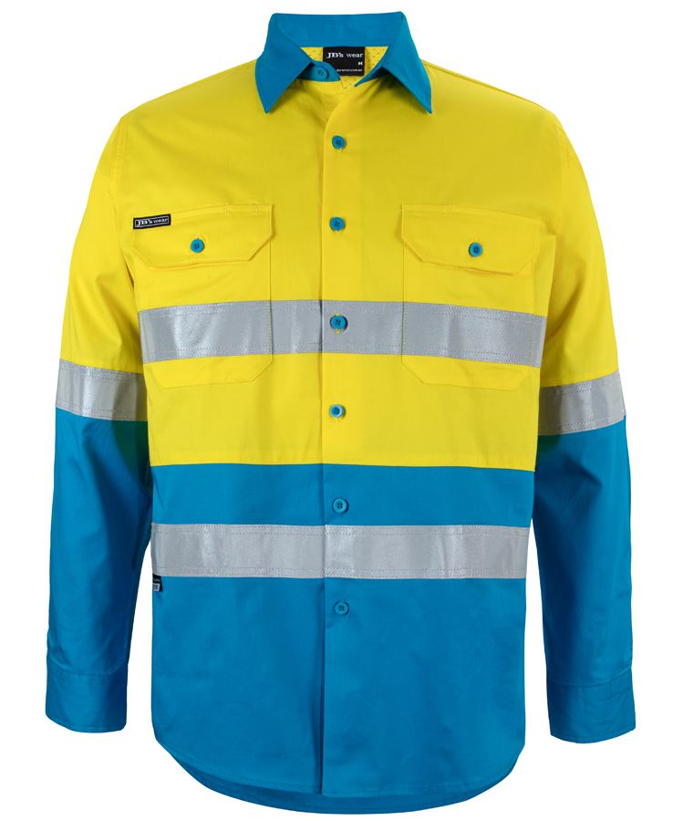 JB's HV (D+N) L/S 150G W/SHIRT - Yellow/Aqua