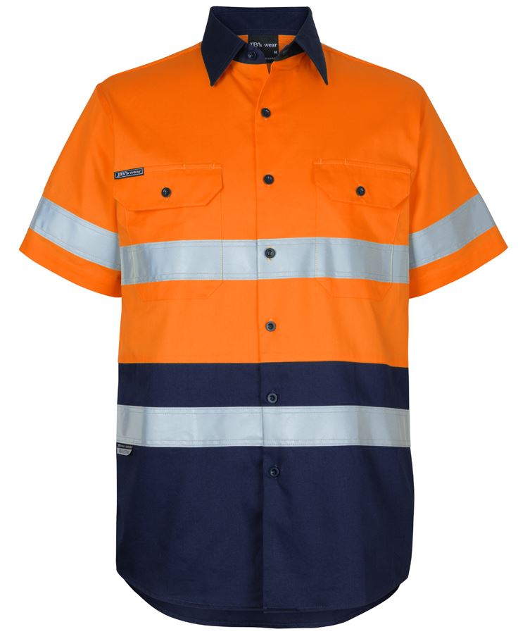 JB's HV (D+N) S/S 150G W/SHIRT - Orange/Navy