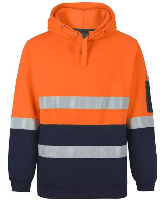 JB's HV (D+N) PULL OVER HOODIE - Orange/Navy