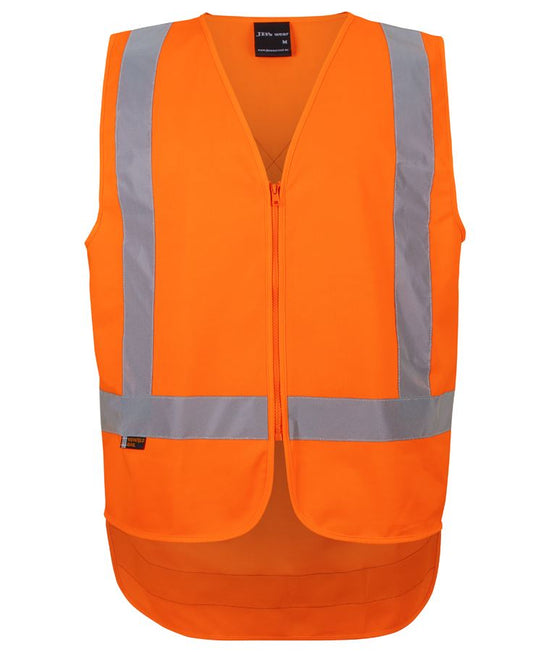 JB's NSW/QLD RAIL (D+N) ZIP X-BACK SAFETY VEST - Orange