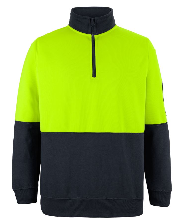 JB's HV 1/2 ZIP FLEECY - Lime/Black